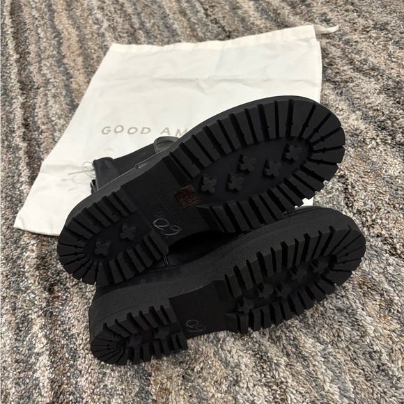 NWOT Good American Combat Chelsea Boots Sz 8 | Good American Combat Black Boots- - Picture 11 of 11